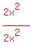 red%28%282x%5E2%29%2F%282x%5E2%29%29