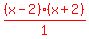 red%28%28x-2%29%28x%2B2%29%2F1%29