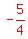 red%28-5%2F4%29