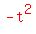 red%28-t%5E2%29