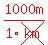 red%281000m%2F1cross%28km%29%29