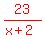 red%2823%2F%28x%2B2%29%29