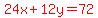 red%2824x%2B12y=72%29