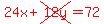 red%2824x%2Bcross%2812y%29=72%29