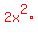 red%282x%5E2%2A%22%22%29