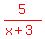 red%285%2F%28x%2B3%29%29