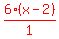 red%286%28x-2%29%2F1%29