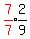 red%287%2F7%29expr%282%2F9%29