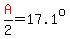 red%28A%29%2F2=17.1%5Eo