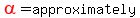 red%28alpha%29=approximately