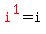 red%28i%5E1%29=i