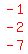 red%28matrix%283%2C1%2C-1%2C-2%2C-7%29%29