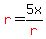 red%28r%29+=+5x%2Fred%28r%29