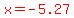red%28x=-5.27%29