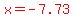 red%28x=-7.73%29