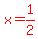 red%28x=1%2F2%29