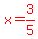 red%28x=3%2F5%29