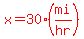 red%28x=30%28mi%2Fhr%29%29
