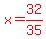 red%28x=32%2F35%29