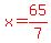 red%28x=65%2F7%29