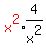 red%28x%5E2%29%2Aexpr%284%2Fx%5E2%29
