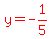 red%28y=-1%2F5%29