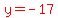 red%28y=-17%29