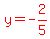 red%28y=-2%2F5%29