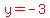 red%28y=-3%29