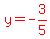 red%28y=-3%2F5%29