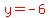 red%28y=-6%29