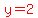 red%28y=2%29