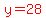 red%28y=28%29