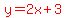 red%28y=2x%2B3%29