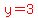 red%28y=3%29