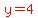 red%28y=4%29