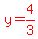red%28y=4%2F3%29