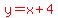 red%28y=x%2B4%29