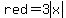 red+=+3abs%28x%29