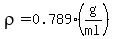 rho=0.789%28g%2Fml%29