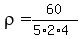 rho=60%2F%285%2A2%2A4%29