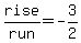 rise%2Frun=-3%2F2