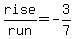 rise%2Frun=-3%2F7