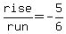 rise%2Frun=-5%2F6