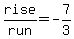 rise%2Frun=-7%2F3