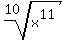 root%2810%2Cx%5E11%29