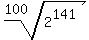 root%28100%2C2%5E141%29