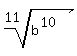 root%2811%2Cb%5E%2810%29%29%5E%22%22
