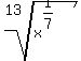 root%2813%2C+x%5E%281%2F7%29%29