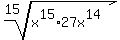 root%2815%2C+x%5E15%2A27x%5E14%29